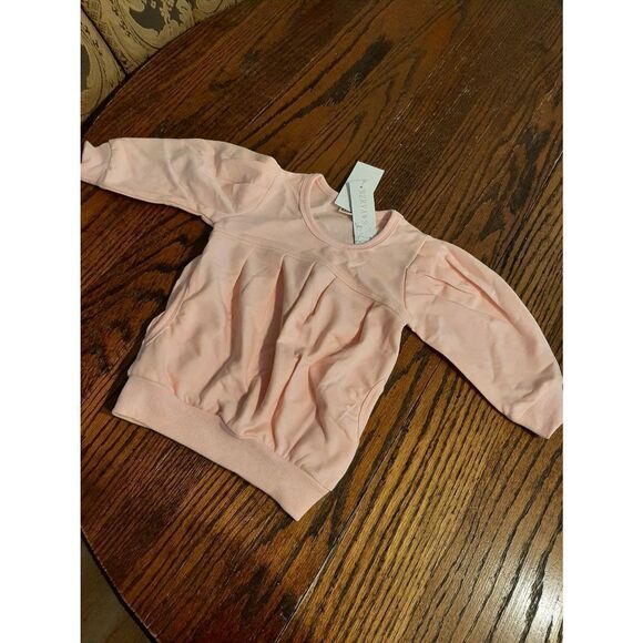 New Girl's 12/18 Month (100) Pink Grey Long Sleeve Shirt and Pants Set O… - Picture 2 of 7